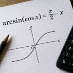 Arcsin(cos x) = π/2 – x : simplification, graphe et applications en trigonométrie