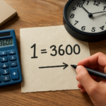 Convertir 1s en h : Guide simple et formule (1 heure = 3600 secondes)