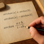 Formules magiques : arctan(a) + arctan(b) et arctan(a) – arctan(b) démontrées avec cas particuliers