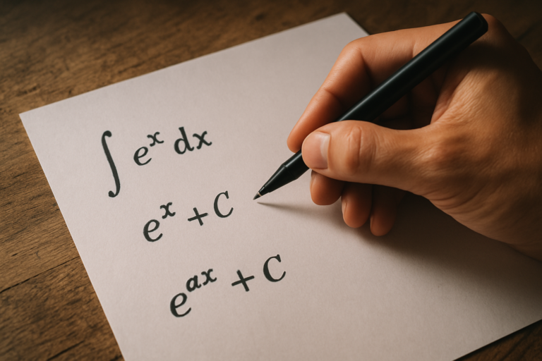 Primitive de e^x : formule, démonstration et cas général (e^ax)